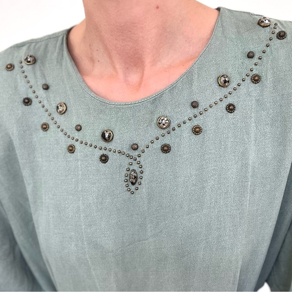 EUC 90‘s Vintage Embellished Beaded Dress - Picture 4 of 6